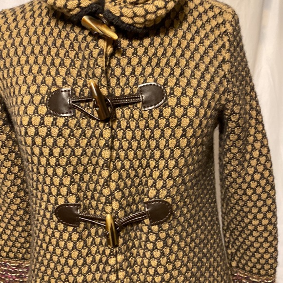 TONET BY CARELLA WOMEN CROCHET CARDIGAN SWEATER 90%WOOL SIZE 8 - Picture 7 of 16